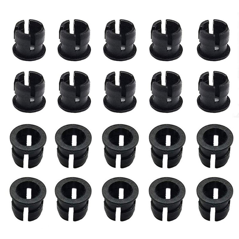KeeYees 60Pcs 5mm Pre Wired LED Diodes Light Ultra Bright -White Warm White Red Blue Green Yellow (10PCS X 6 Colors) + 60Pcs 5mm Plastic LED Holder LED Light Mounting Holders - Image 5